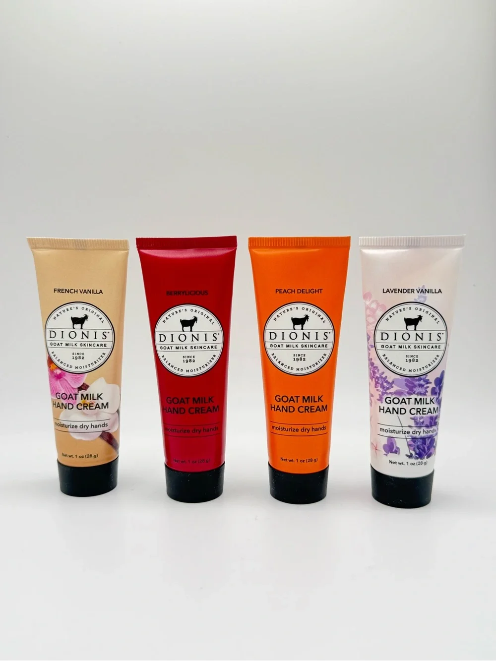 NEW Dionis Goat Milk Hand Cream Gift Set with Pink Cosmetic Bag
